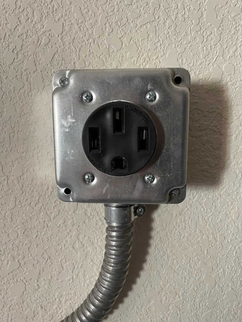 NEMA 14-50 outlet installed for Electrical Panel Upgrade in Friendswood